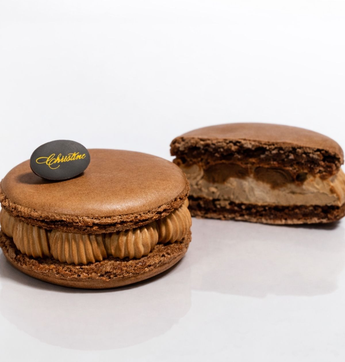 Grand macaron chocolat